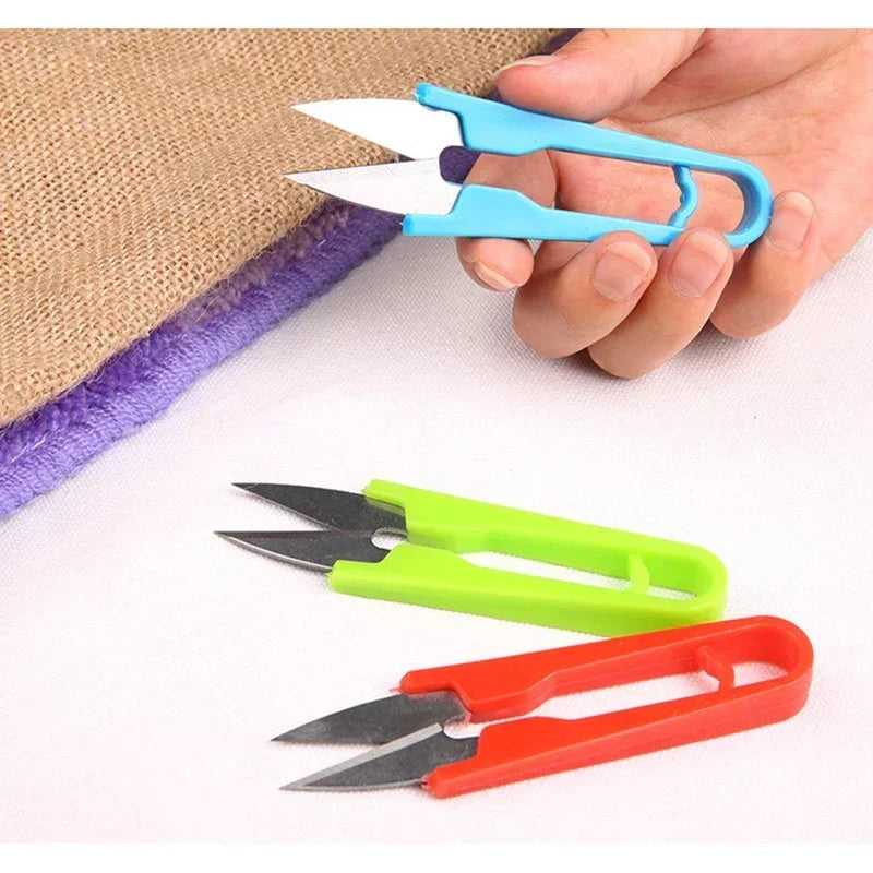 U-Shape Sewing Scissors Stainless Steel Clippers for Yarn Embroidery Tailoring