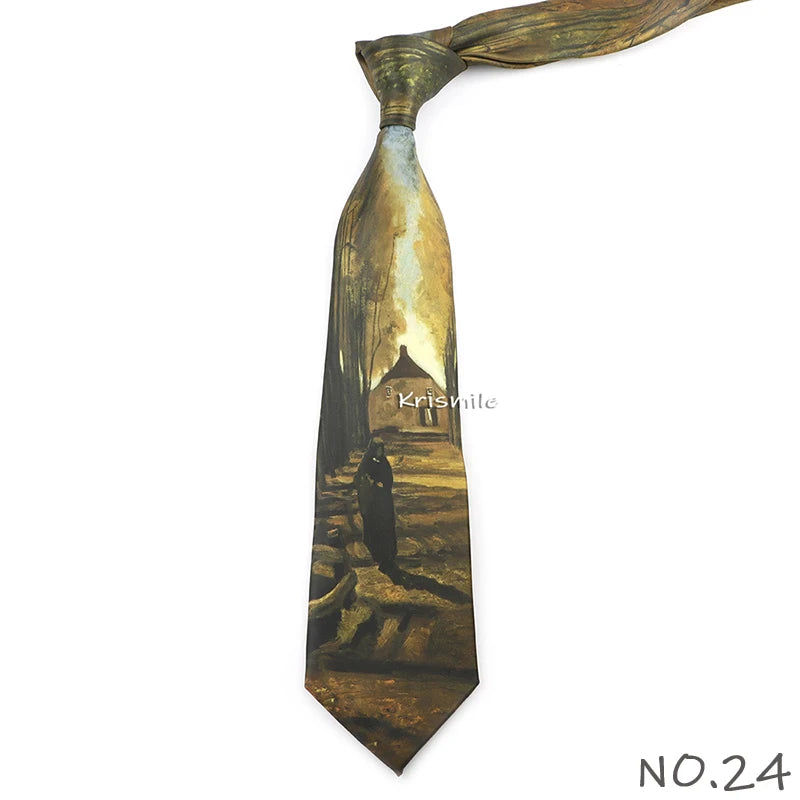Men's Vintage Imitation Silk Ties 8cm