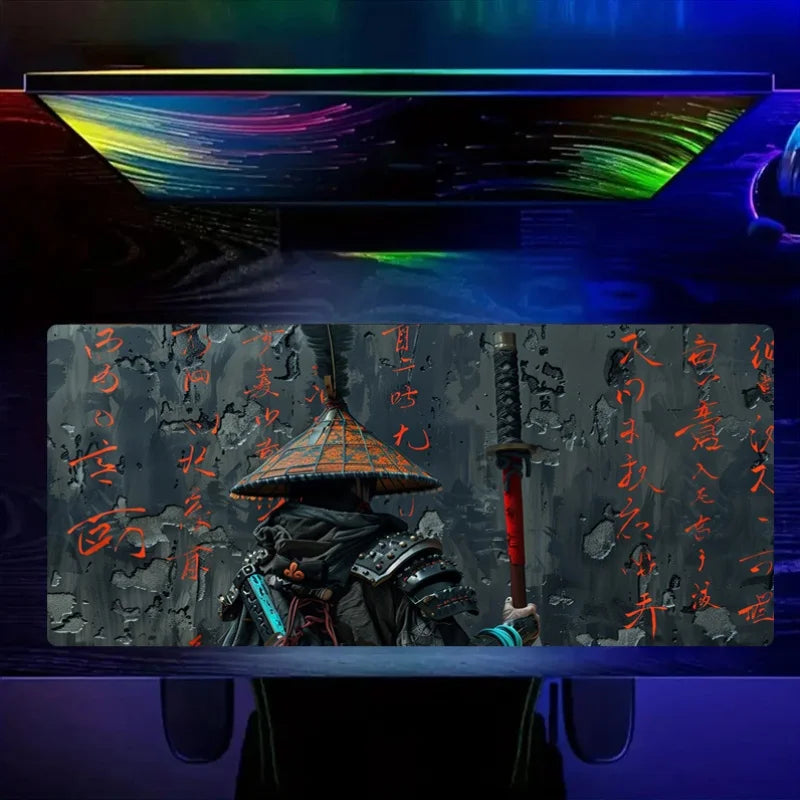 Samurai Warrior Themed Large Extended Gaming Mouse Pad 900x400MM