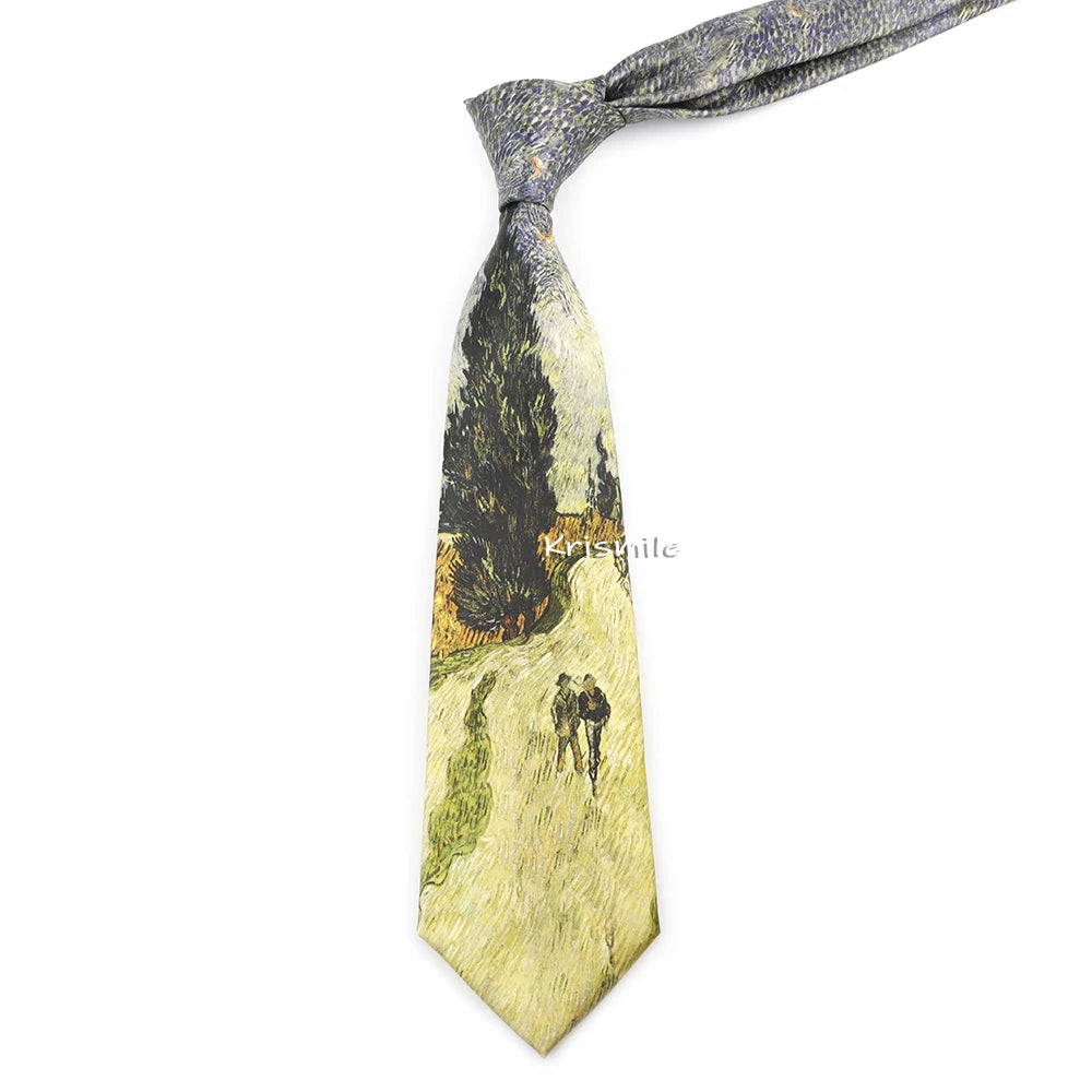 Men's Vintage Imitation Silk Ties 8cm