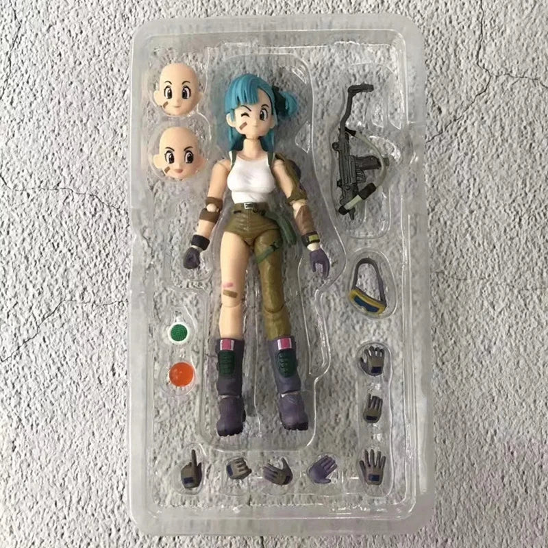 13.5cm Anime Dragon Ball Figures Bulma Goku Action Figure