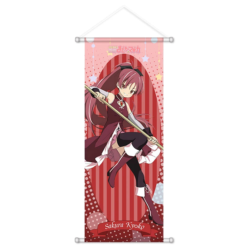 Kaname Madoka Akemi Homura Scroll Canvas Wall Hanging Painting