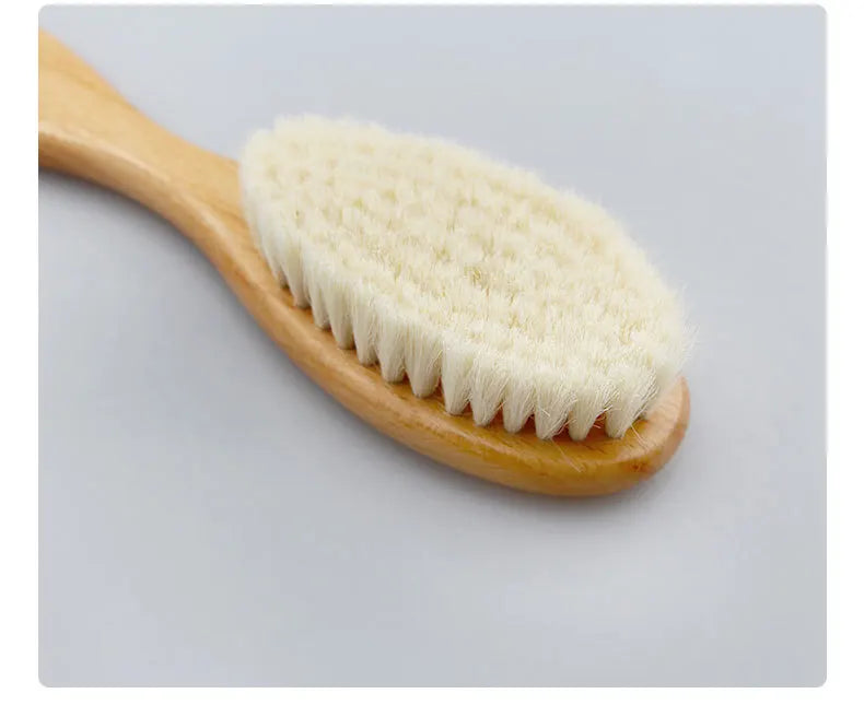Personalized Wooden Baby Brush Custom Name Baby Wool Comb