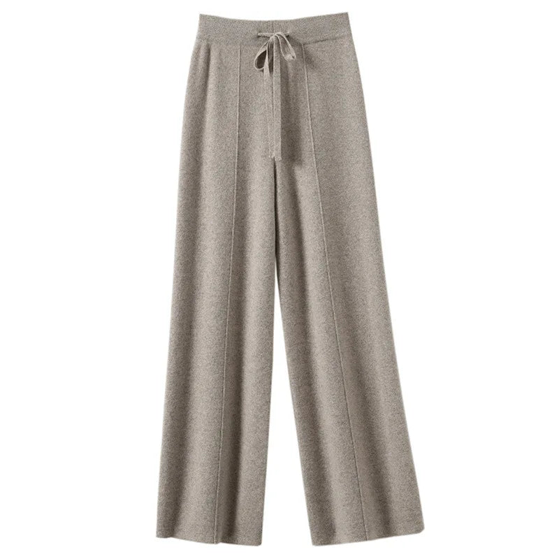 Basic Soft Warm Cashmere Knit Trousers
