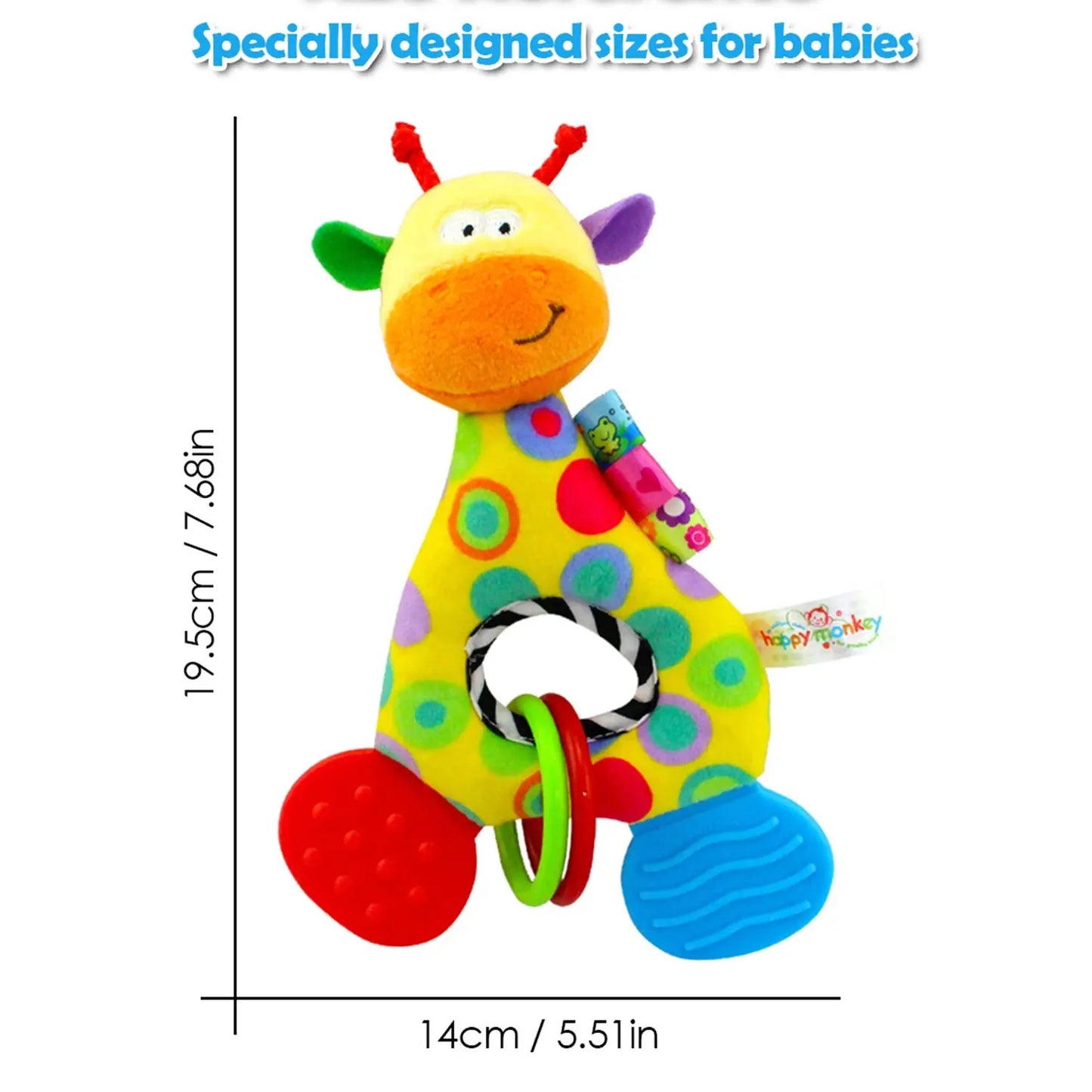 6Types Baby handheld toys rattle