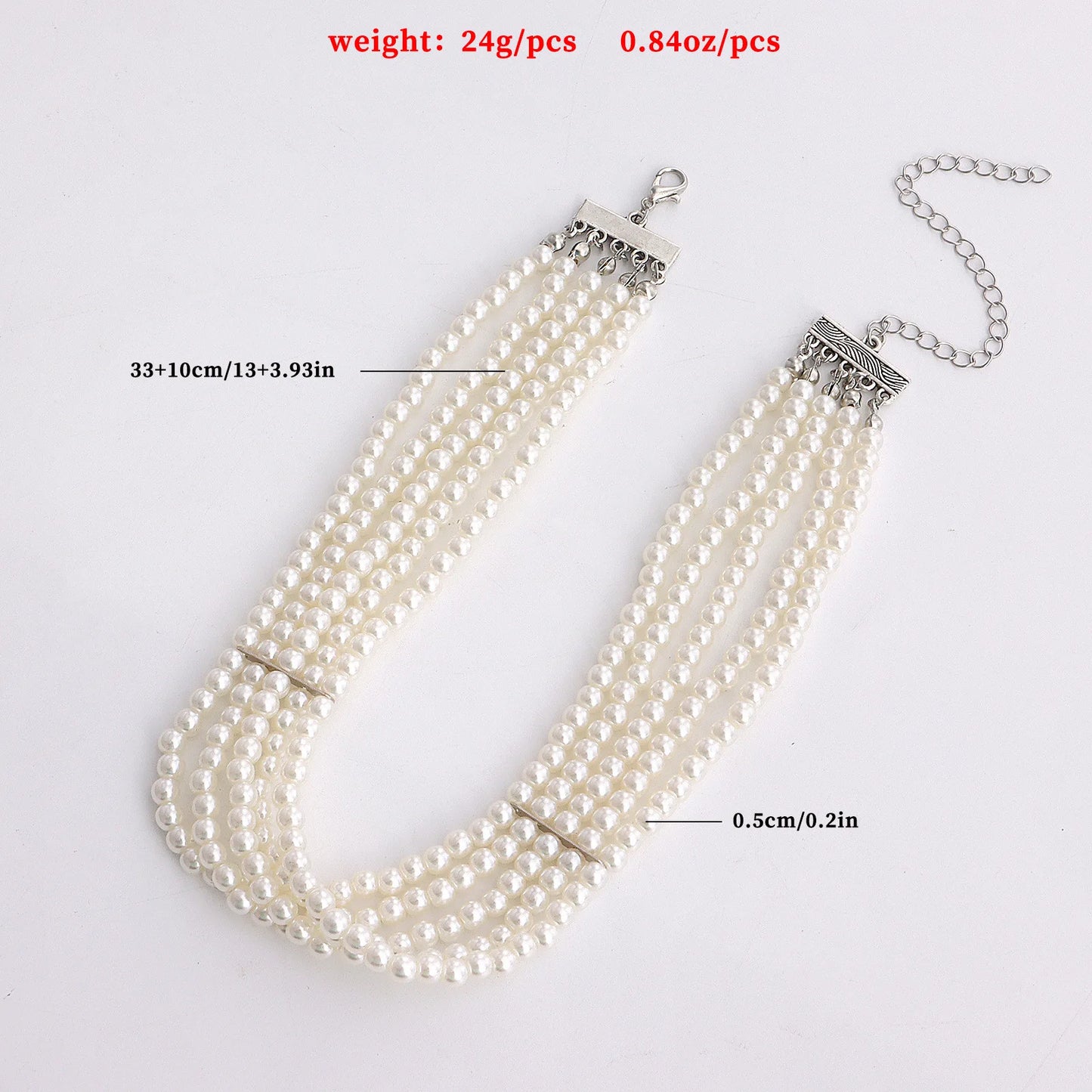 Fashion Accessories Niche Luxury Style White Pearl Necklace Ins Style