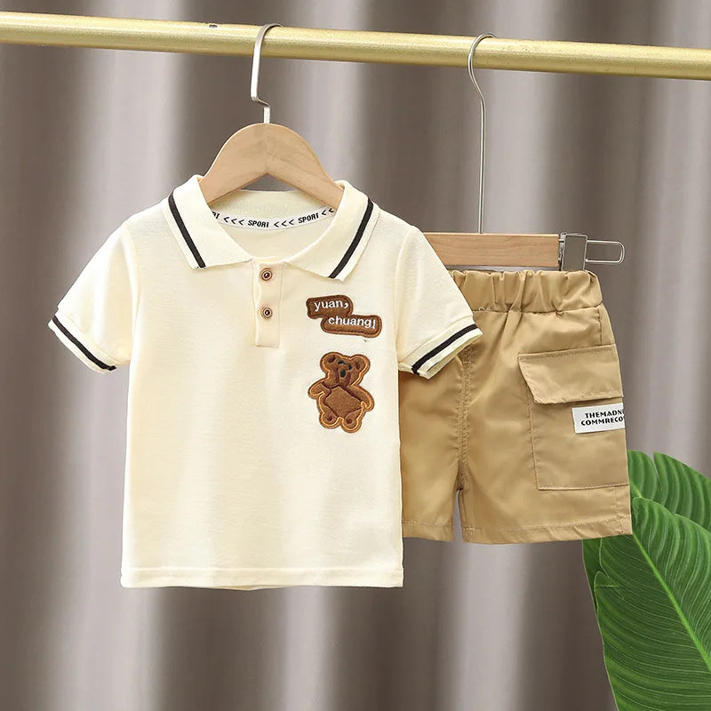 Baby Boy Clothes Set T-shirt+Shorts