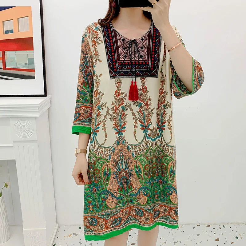 Indian Dress Summer Vintage Causal