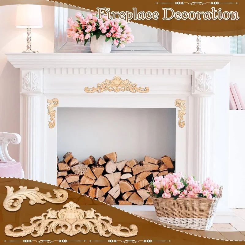 Decorative Wood Appliques and Onlays Natural