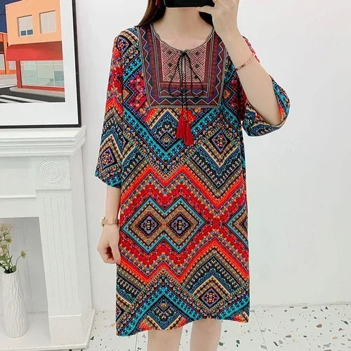Indian Dress Summer Vintage Causal