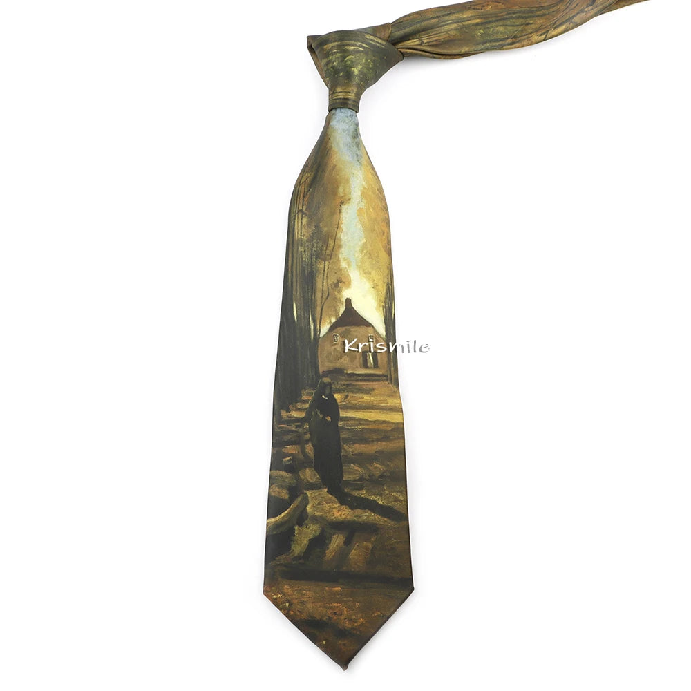 Men's Vintage Imitation Silk Ties 8cm