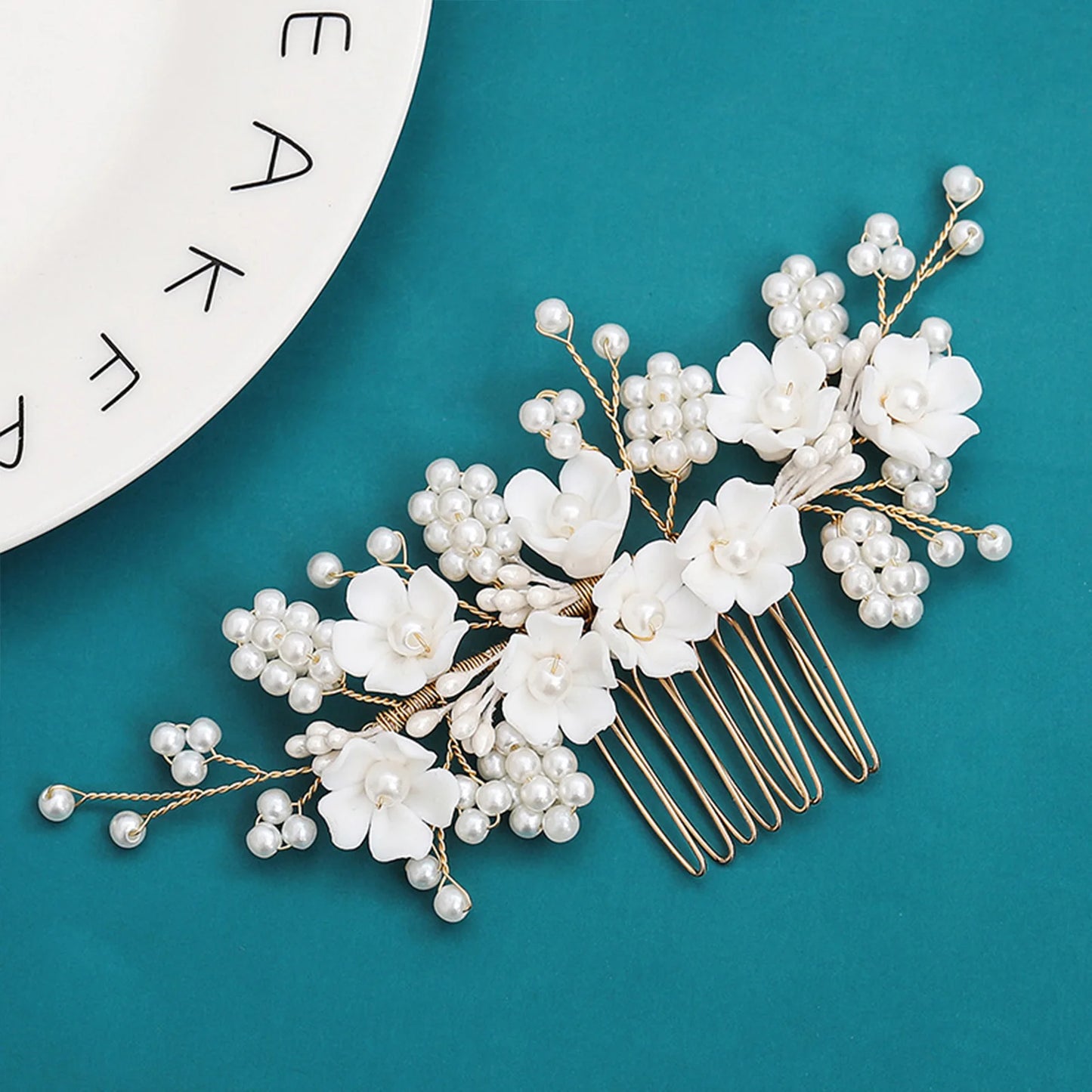 Wedding Hair Accessories Flower Hair Clips Hairpin Crystal Bride Headdress