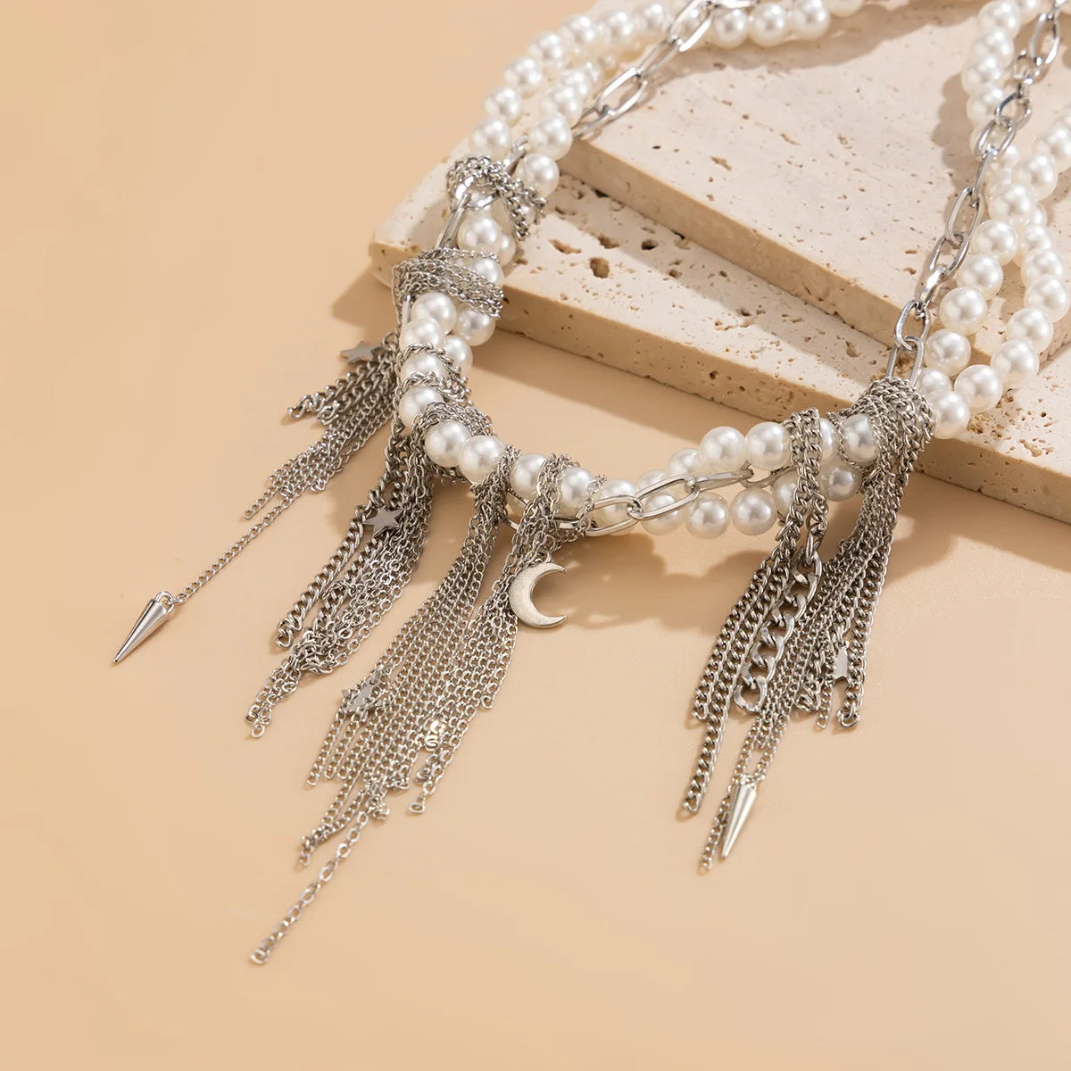 Pearl Beads Women's Jewelry Wholesale Grace Trendy Stainless Steel