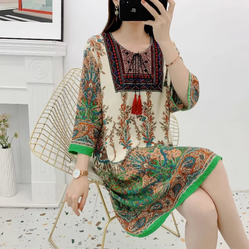 Indian Dress Summer Vintage Causal