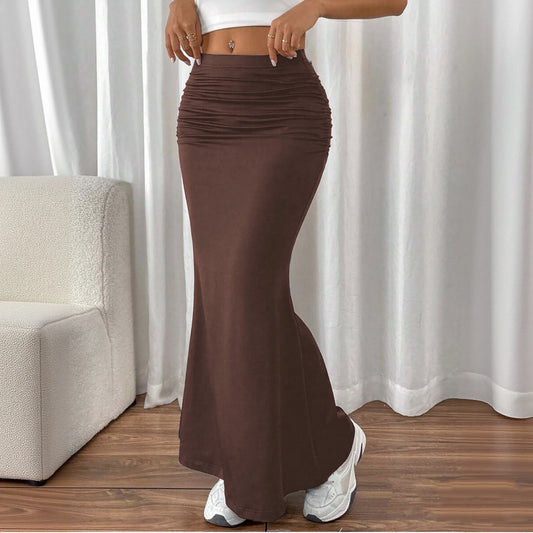 Slim Fishtail Skirt  Elegant High Waist