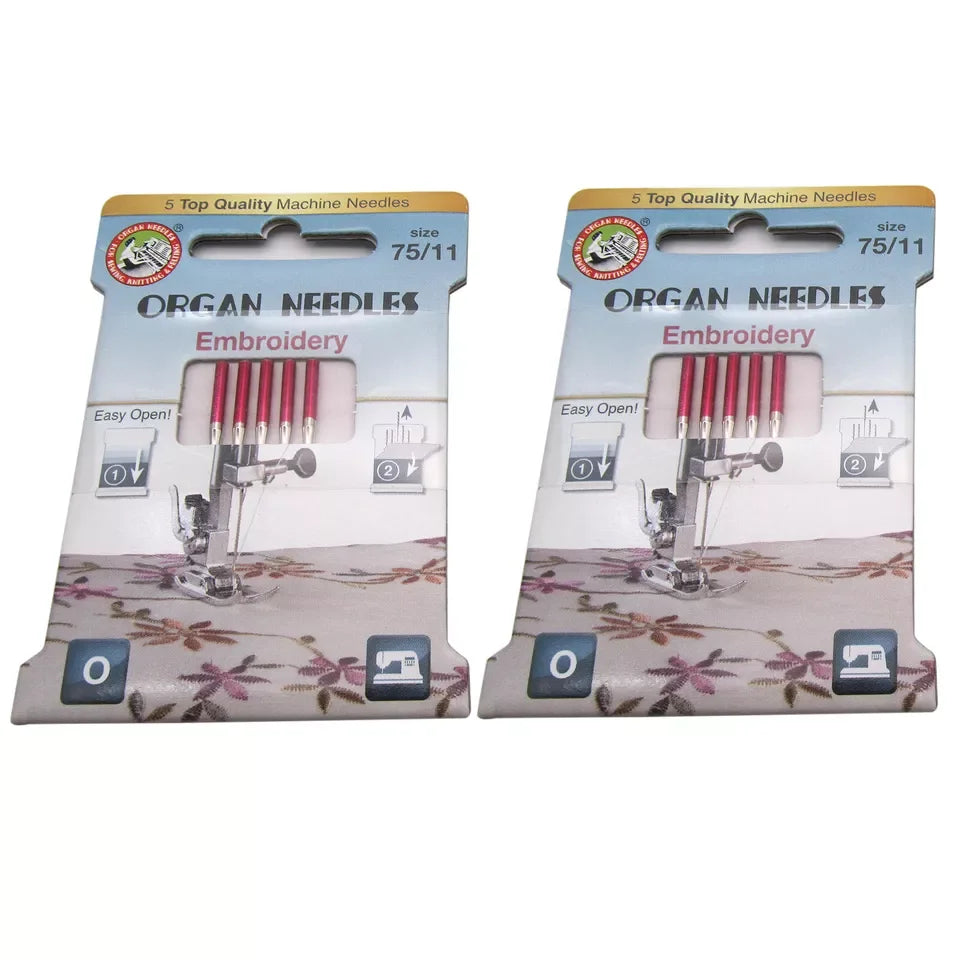 10PCS Organ 130/705H Super Stretch/Quilting/Embroidery/Jeans/Leather Sewing Needle