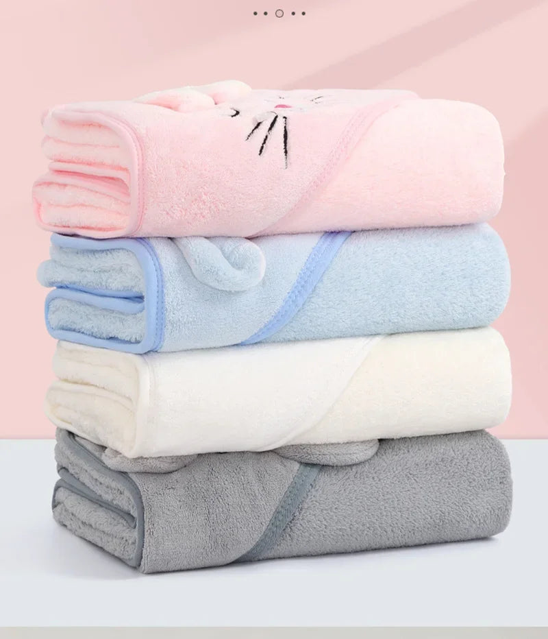 Baby Bath Towels Cartoon Animal Soft