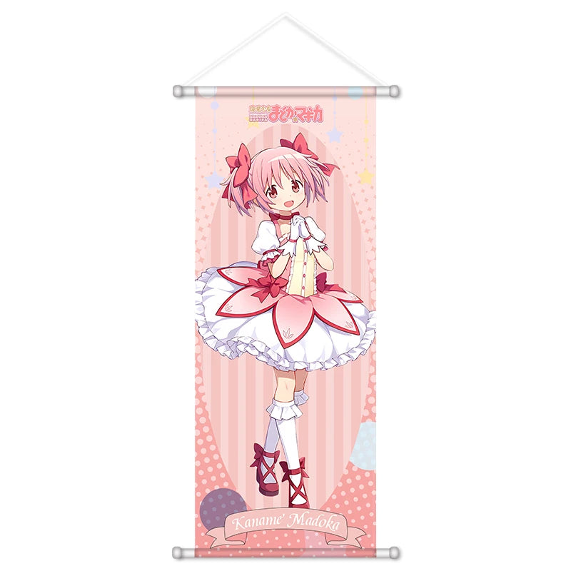 Kaname Madoka Akemi Homura Scroll Canvas Wall Hanging Painting
