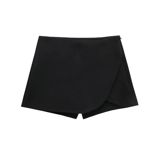 Mini Skirt Asymmetric Skort