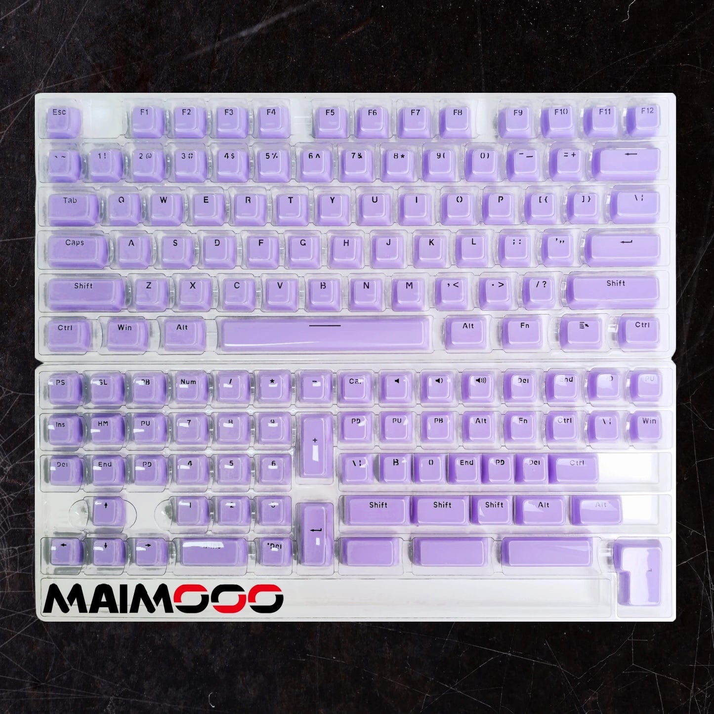 Jelly Round Translucent Key Caps OEM Profile for Cherry MX Mechanical Keyboard