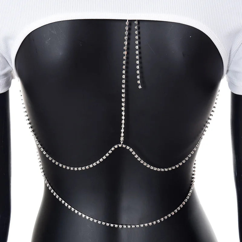 White T Shirts For Women Sexy Tops Asymmetrical Backless