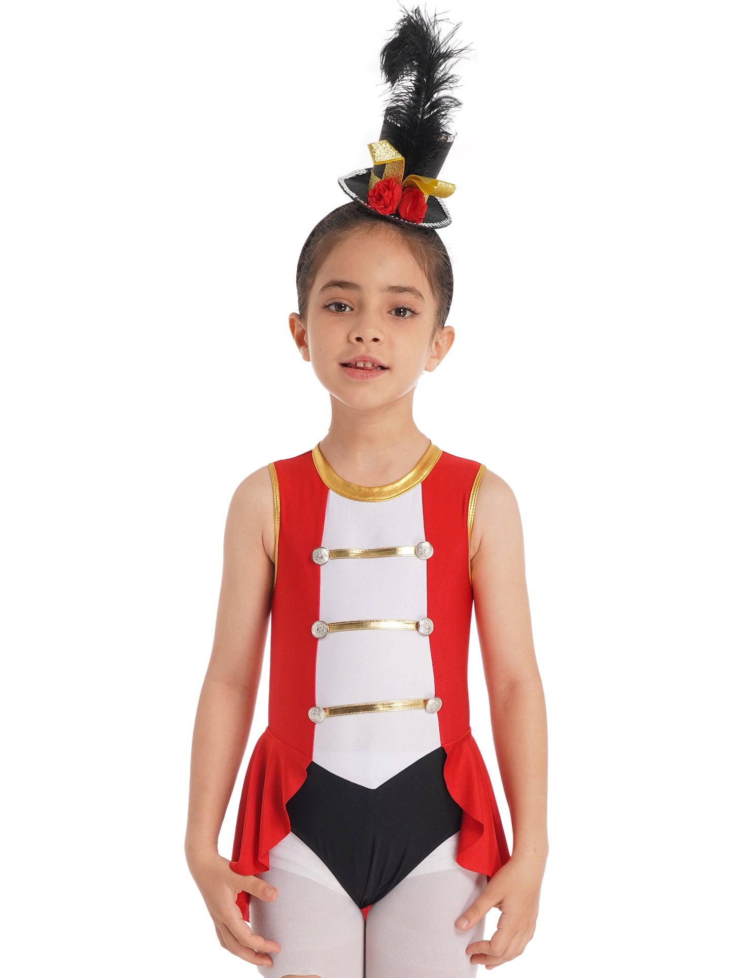 Girls Ringmaster Circus Costume Festival Performance
