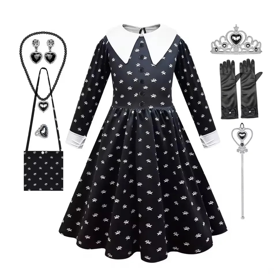 Gothic Black Dress Halloween Costume