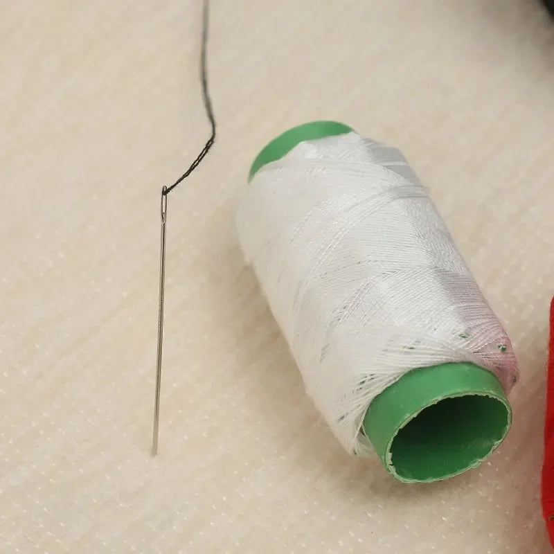 Sewing Needle Set with Needle Piercer Top Needle Big Eyed Stainless Steel Sewing Needles Household DIY Apparel Sewing Supplies