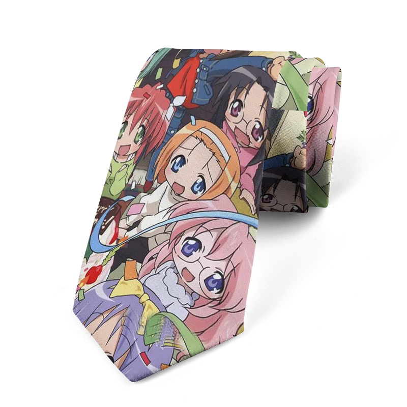 Anime cartoon printing men's tie unisex casual creative tie