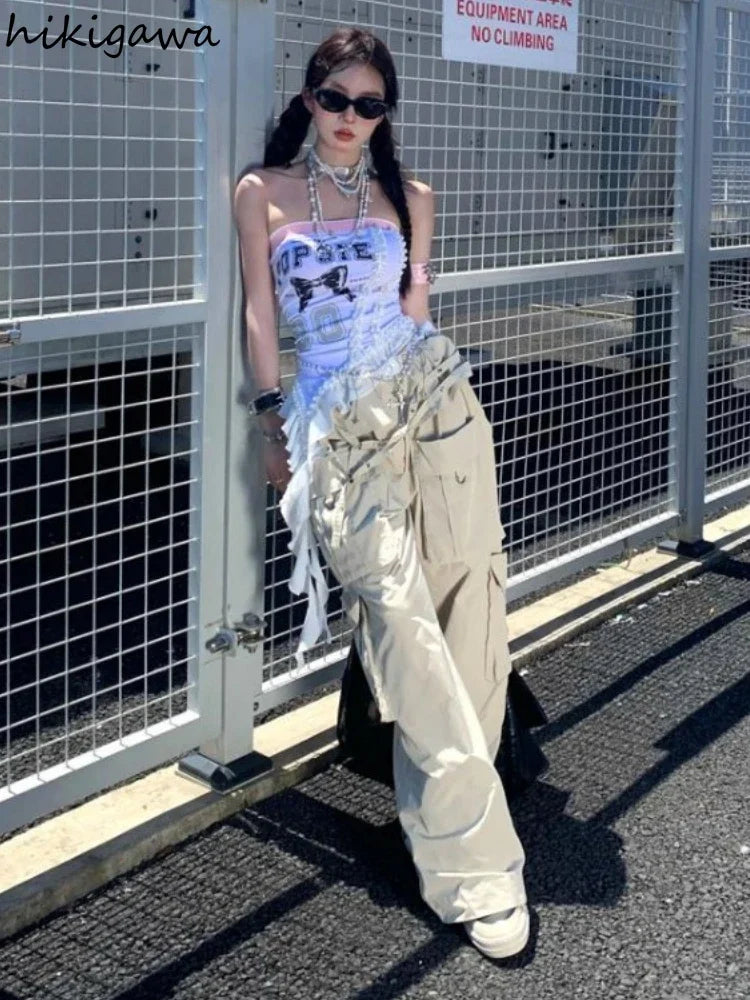 Vest Fashion Irregular Summer Camis Y2k Tops