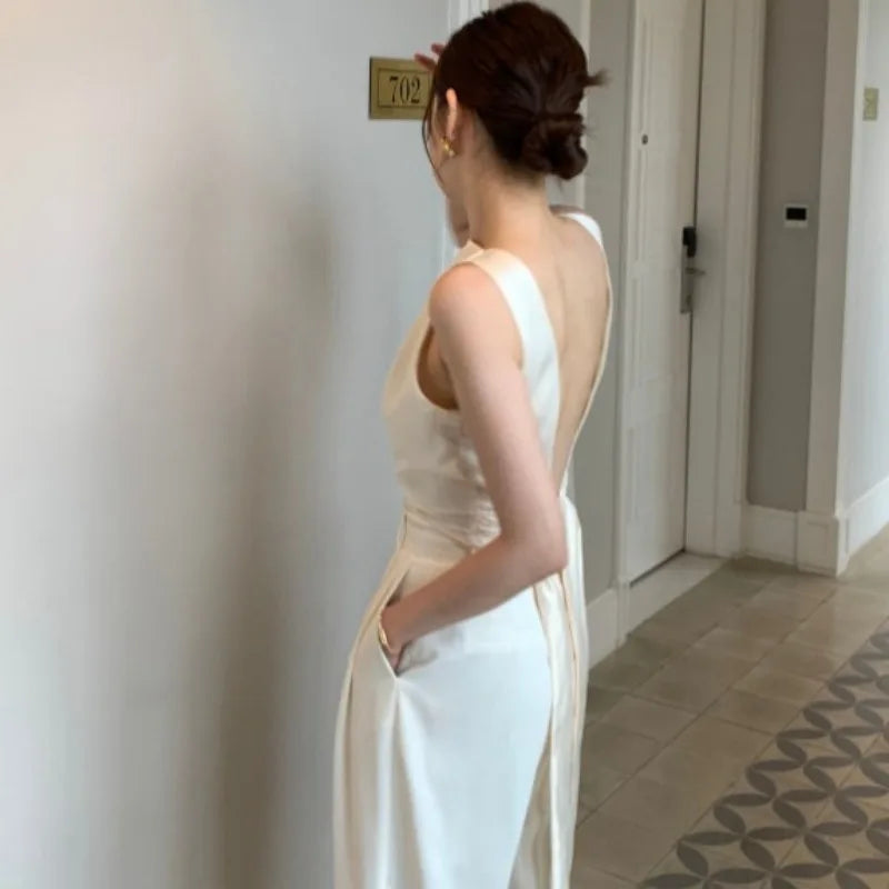 Feminino Sexy Backless Ropa Mujer