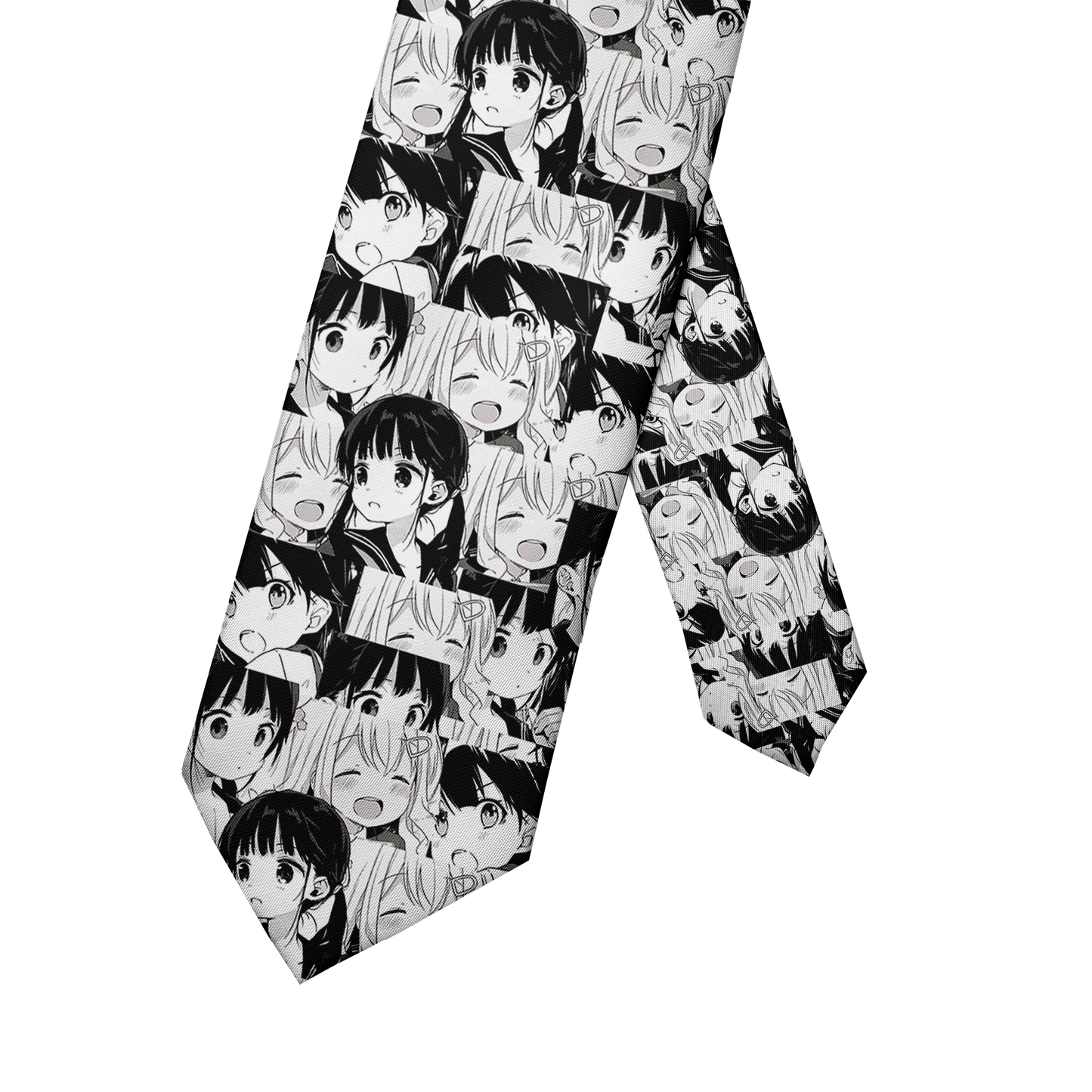 Anime cartoon printing men's tie unisex casual creative tie
