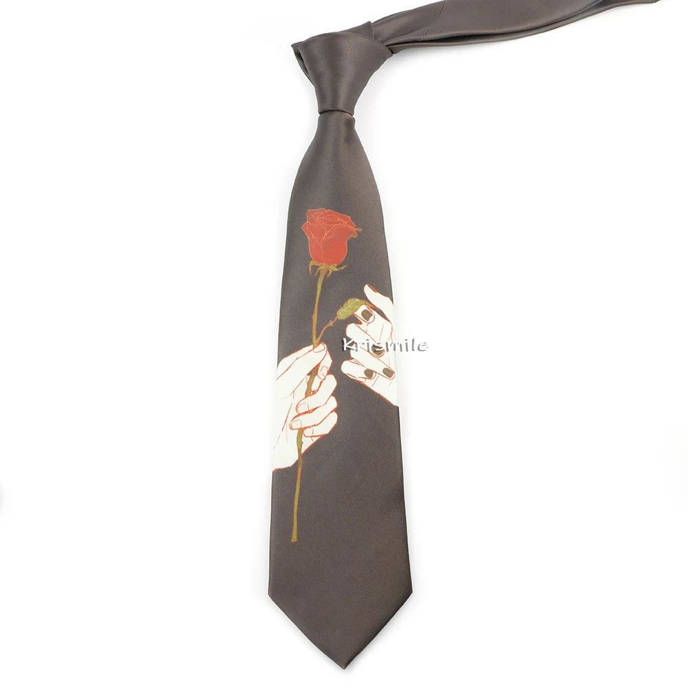 Men's Vintage Imitation Silk Ties 8cm