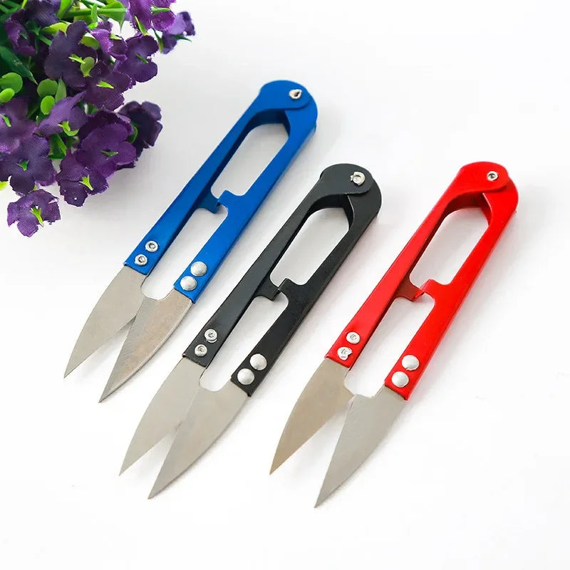 3/5/10/12pcs Yarn Shears Cutting Sewing Scissors Shears Cross Stitch  Embroidery Scissor U Thread Scissors for Fabric DIY