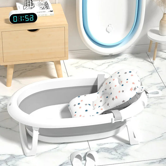 Baby digital temperature sensitive bath tub for baby sitting and lying