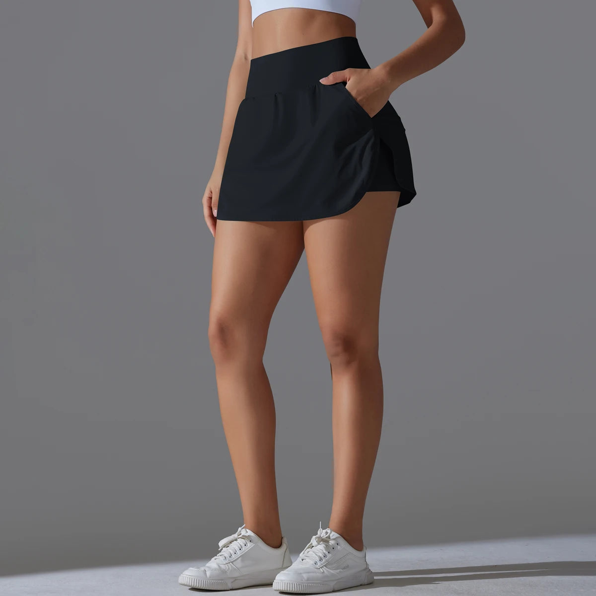 Tennis Skirt High Waist Breathable Sweat Skirt