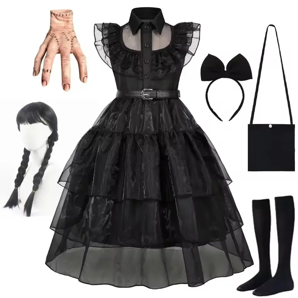 Gothic Black Dress Halloween Costume