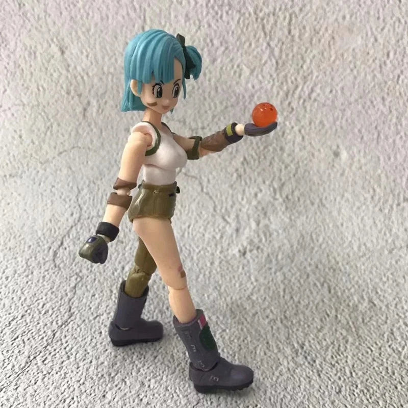 13.5cm Anime Dragon Ball Figures Bulma Goku Action Figure