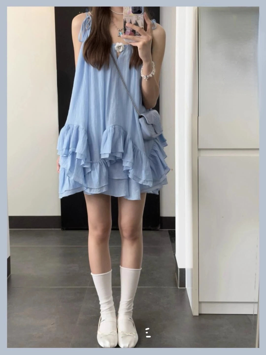 Tops Sleeveless Solid Vest Irregular Ruffles Loose Camis