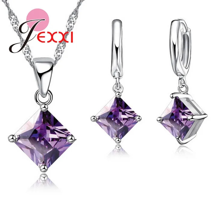 New Arrival Women Accessories Pendant Necklace Earrings Jewelry Set