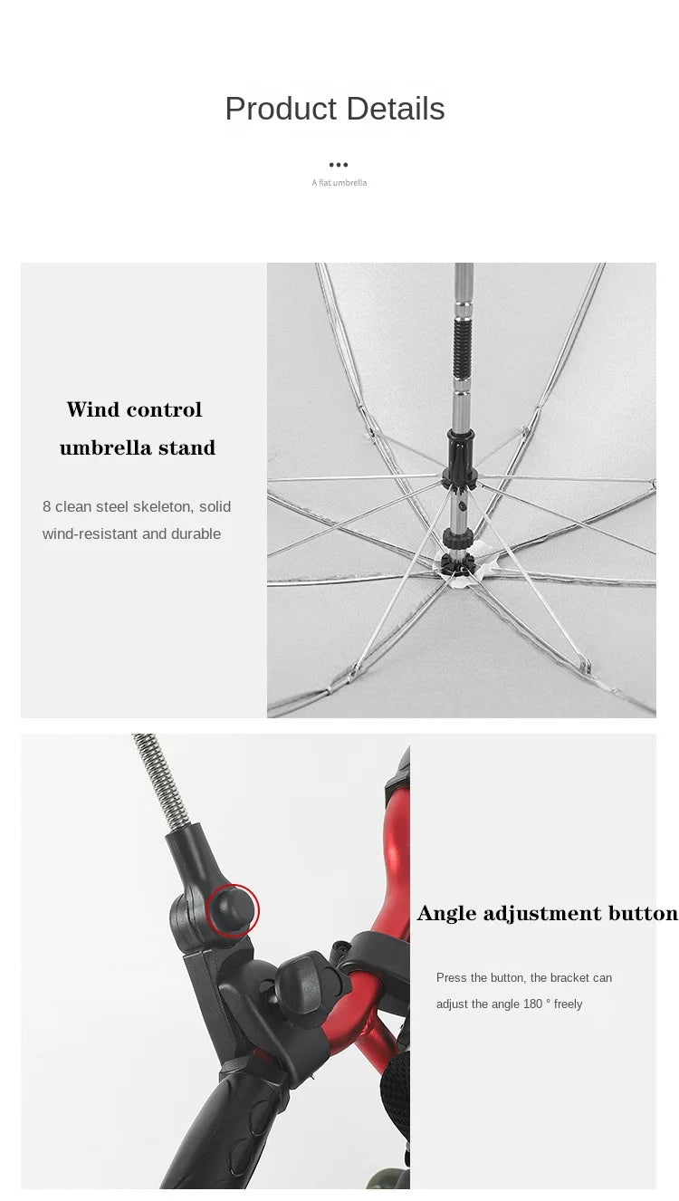 Adjustable Shade Umbrella Uv Sunshade For Stroller Accessories