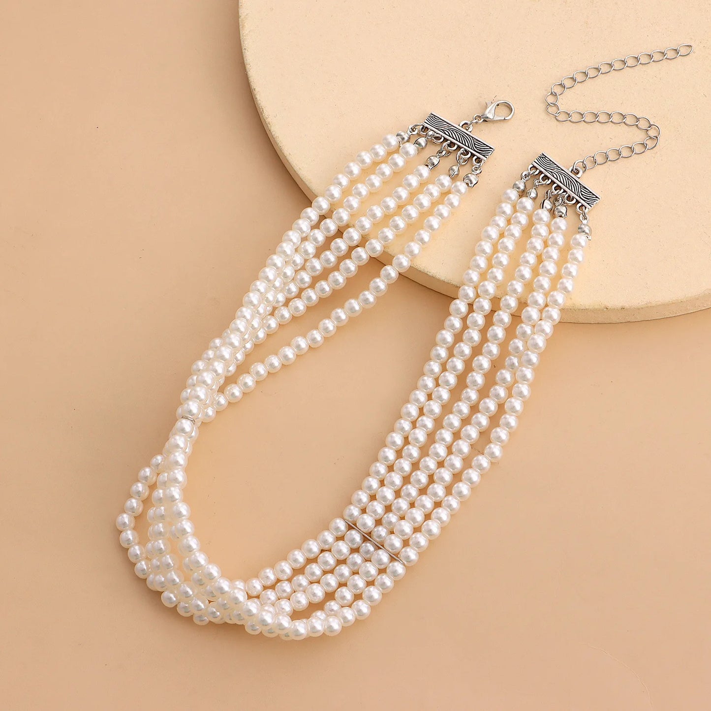 Fashion Accessories Niche Luxury Style White Pearl Necklace Ins Style