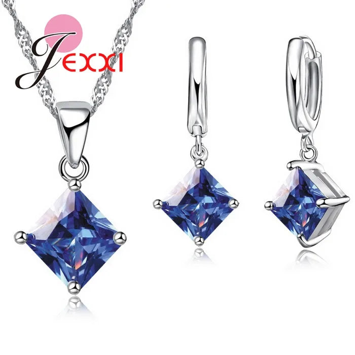 New Arrival Women Accessories Pendant Necklace Earrings Jewelry Set