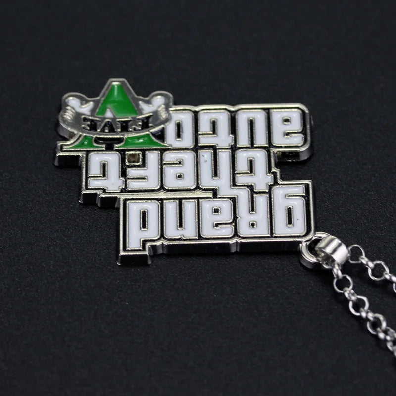 Fashion Jewelry PS4 GTA 5 Keychain Grand Theft Auto V Keyring car pendant Accessories