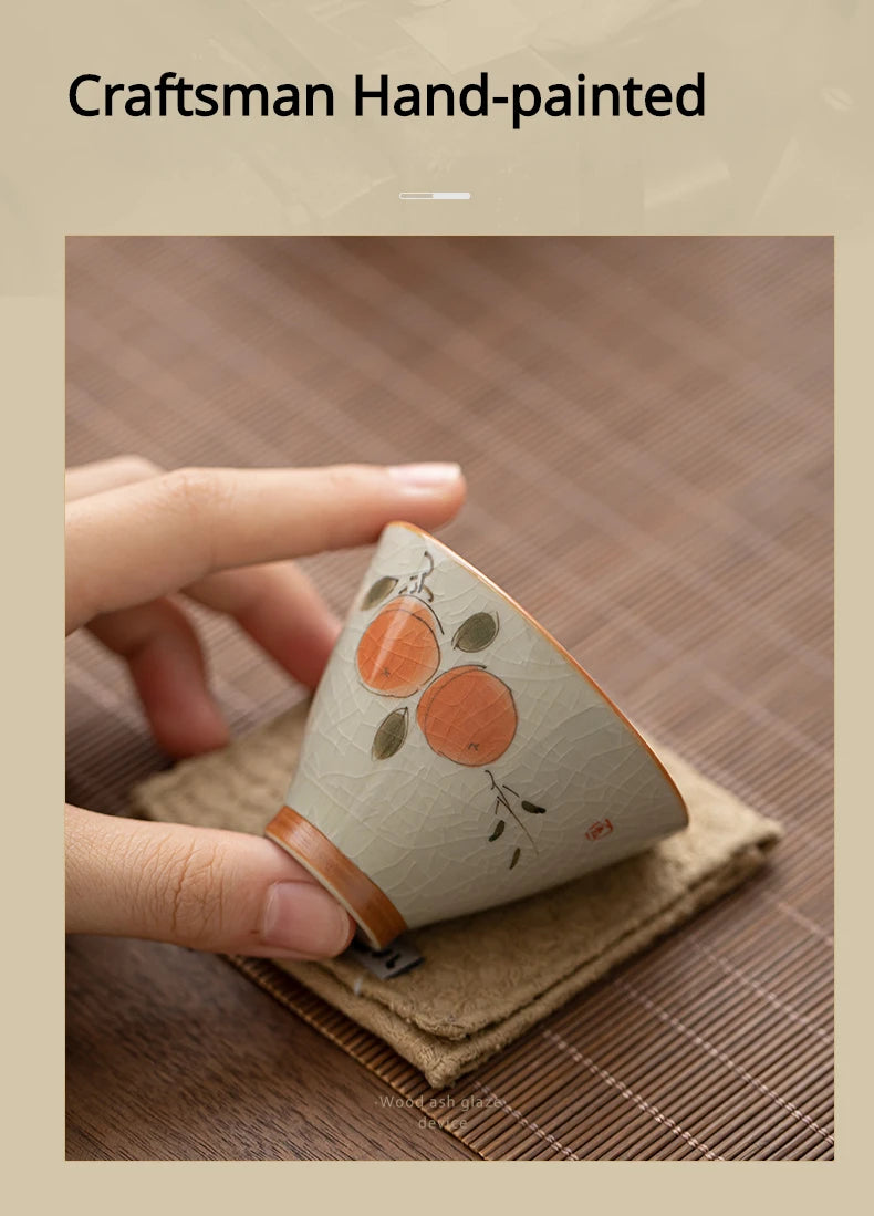 Durable Hand-painted Ceramic Hat And Cup