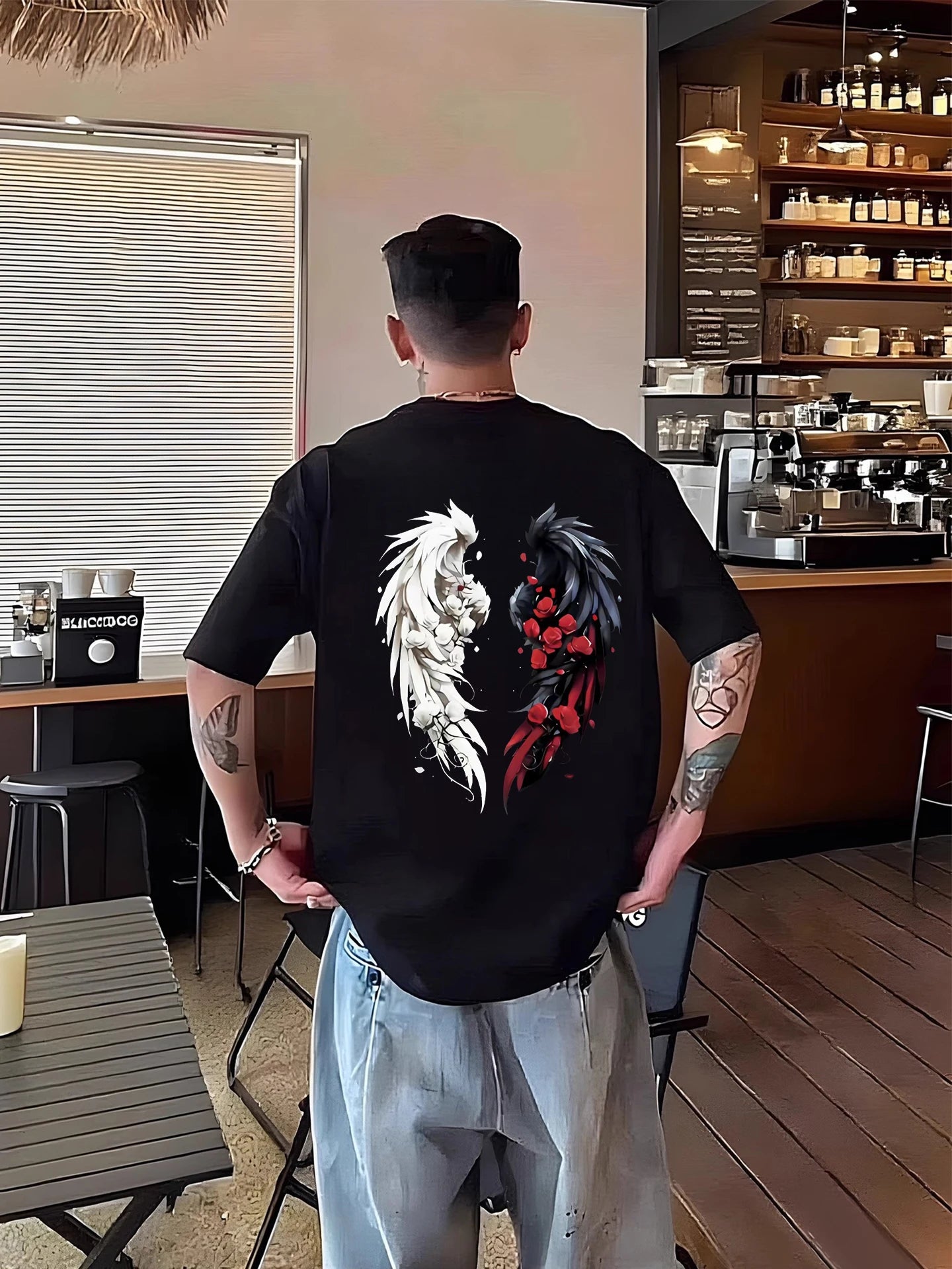 Men's T-shirt  Summer New American Trend Heavy Cotton Top