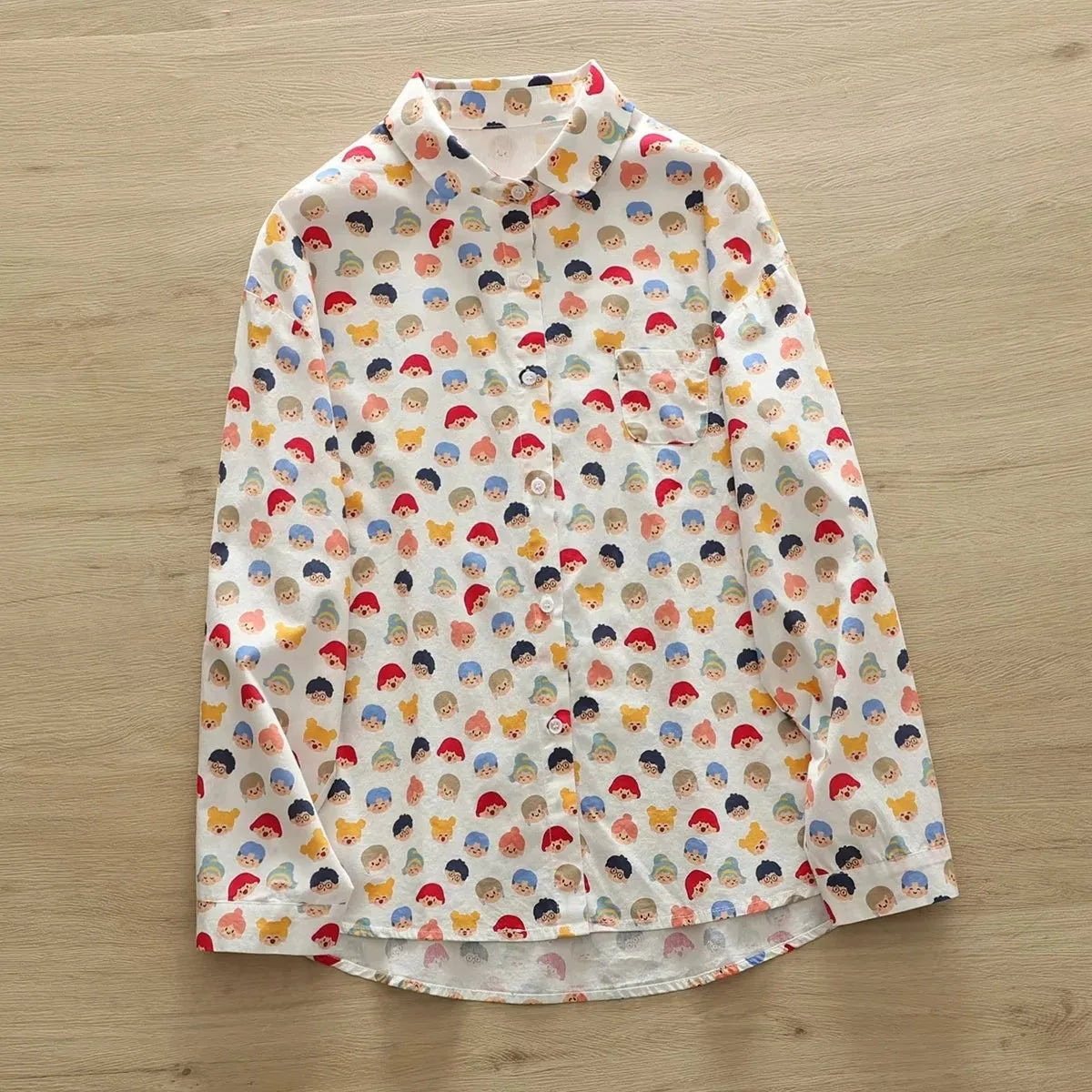 Printed Shirts Cotton Casual Blouses and Tops