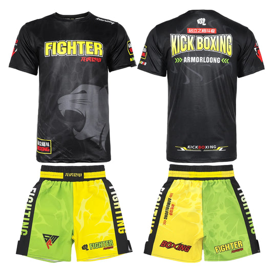 MMA Boxing Fighting Men's Fitness Training Clothes Quick drying Breathable Elastic