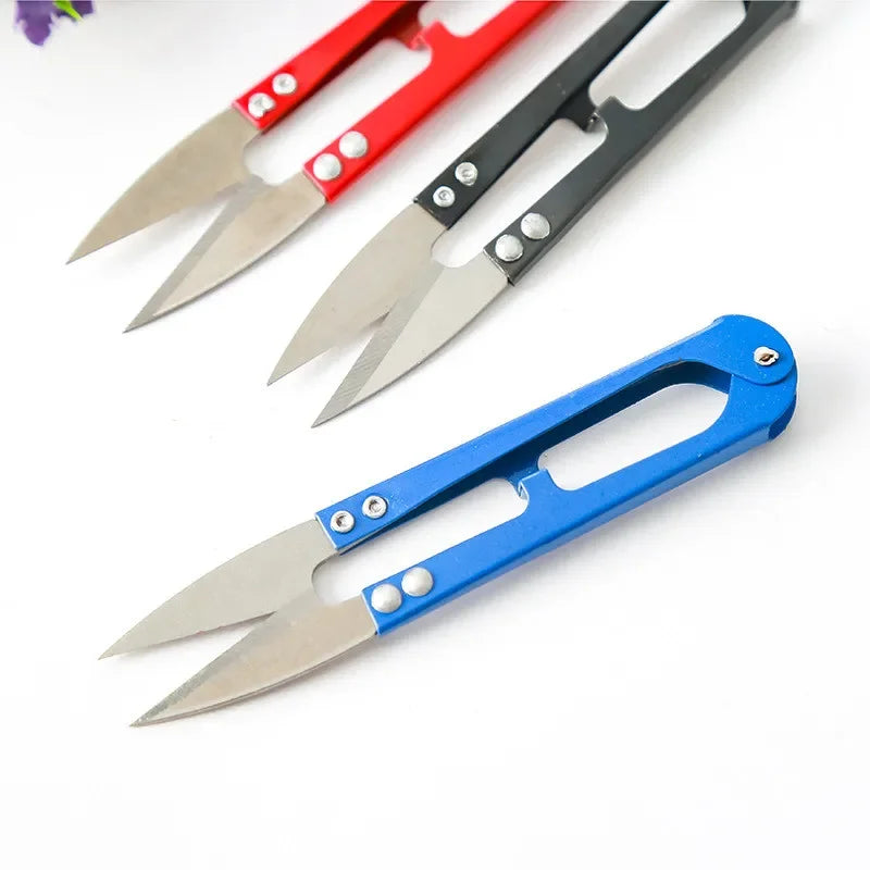 3/5/10/12pcs Yarn Shears Cutting Sewing Scissors Shears Cross Stitch  Embroidery Scissor U Thread Scissors for Fabric DIY