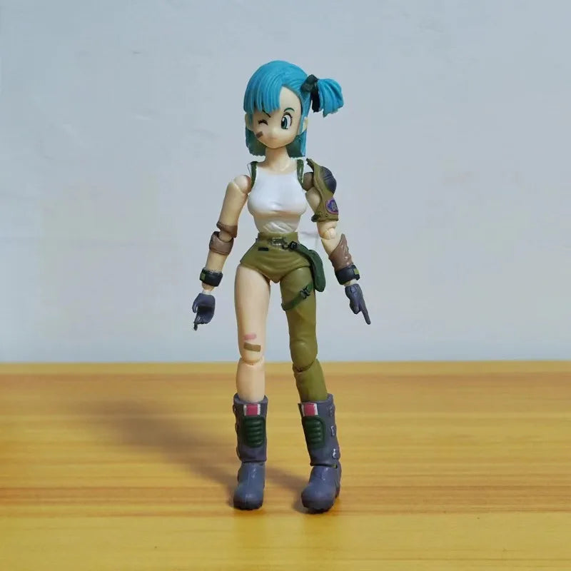 13.5cm Anime Dragon Ball Figures Bulma Goku Action Figure